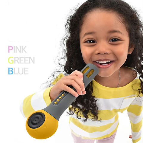 Microphone de karaoké Bluetooth sans fil pour les enfants, 3 en 1