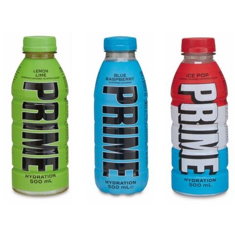 PRIME - Aluminum Water Bottle - Blue Raspberry - 16.9oz