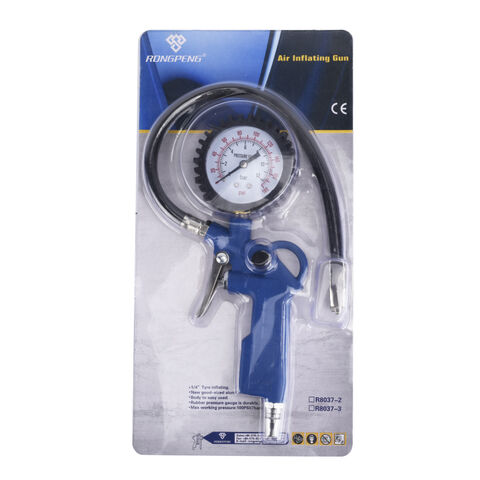 Buy Wholesale China Tyre Inflating Gun Tire Pressure Gauge Rongpeng R8037-2  High Quality Air Pump Pneumatic Tools For Cars And Vans & Tire Pressure  Gauge at USD 18.77