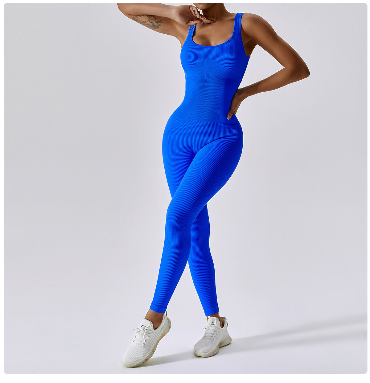 One-piece Elastic Tie-dye Yoga Bodysuit