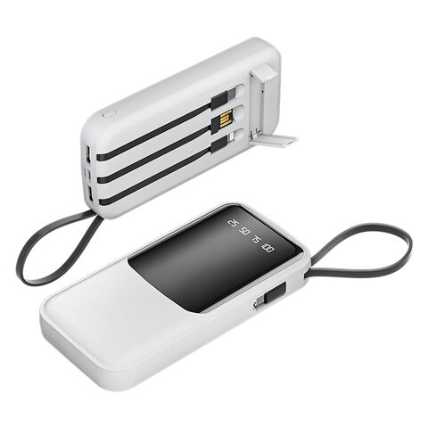  Banco de energía de 50000 mAh, 22.5 W PD USB-C cargador portátil  de carga rápida con 4 salidas y 3 entradas, linterna, pantalla LED, batería  externa de gran capacidad para iPhone