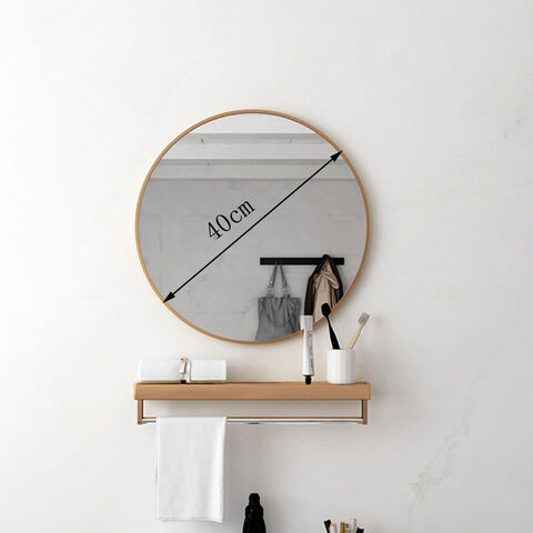 Buy Wholesale China Round Wall Frameless Mirror With Shelf For