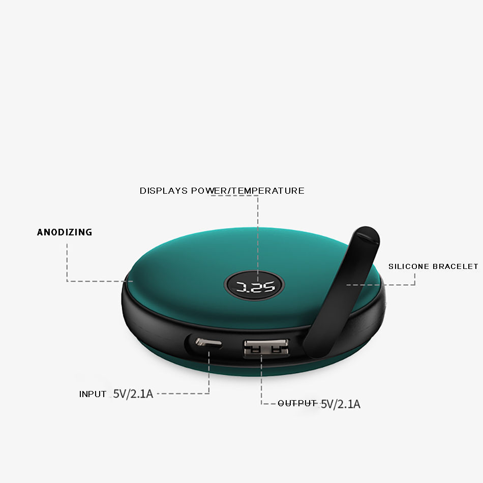 Rechargeable Hand Warmers Power Banks 5200mah Electric Portable Pocket