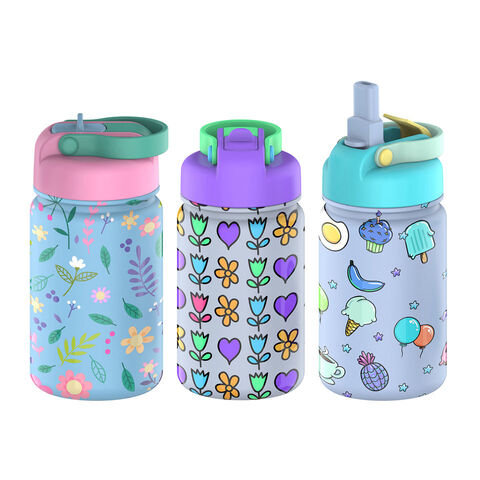 Buy Wholesale China Hot Sell 12oz 350ml Thermos Stainless Steel Insulated  Kids Meta Water Bottle With Straw & Stainless Steel Water Bottles at USD 5