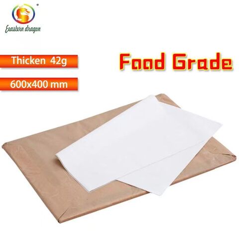  Giveyoulucky 1 rollo de papel de hornear de doble cara  absorbente de aceite blanco para cocinar al vapor para papel de pergamino de  restaurante, respetuoso con el medio ambiente para el