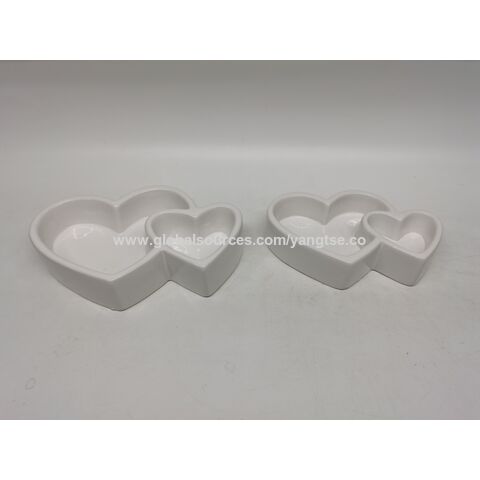 Portavelas de cerámica para San Valentín, decoración para el hogar al por mayor