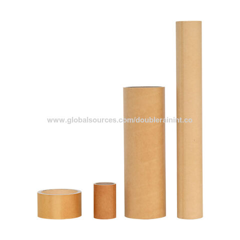 White cardboard various sizes kraft craft paper tube textile roll core  packaging