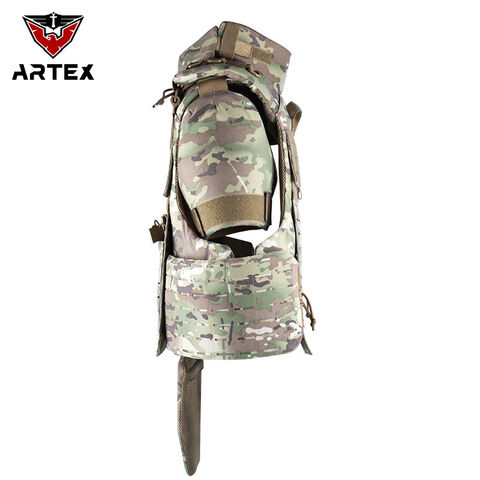 Cinturón táctico, estilo militar, con 5 accesorios de bolsa, cinturón de  batalla MOLLE para senderismo y campamento, CP Camo