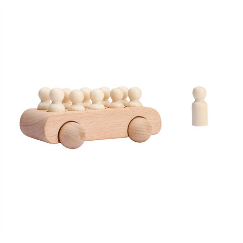 Pädagogisches Holzspielzeug für Kinder Farbe und Form Matching Spiel zum  Erlernen des logischen Denkens - (vier Farben)
