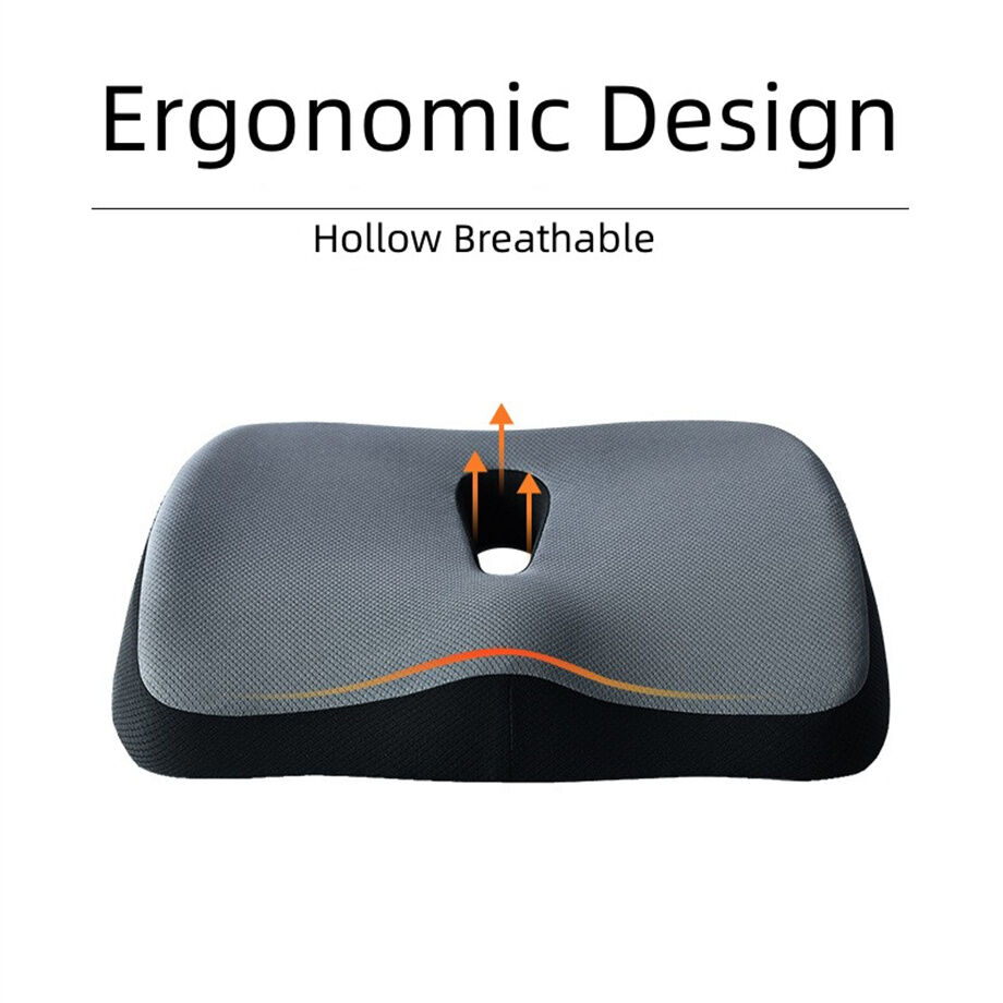 Cushion Lab Ergonomic Foot Rest Pillow for Under Desk Patented Massage  Design