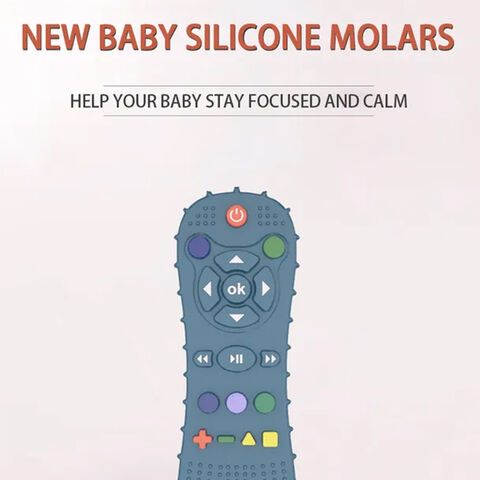 La télécommande du téléviseur de dentition en silicone pour bébé