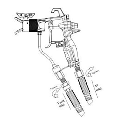 Buy Wholesale China Airless Spray Gun Rongpeng 816 High Quality 4500pis  High Pressure Air Paint Sprayer With 517 Tip Nozzle & Airless Spray Gun at  USD 57