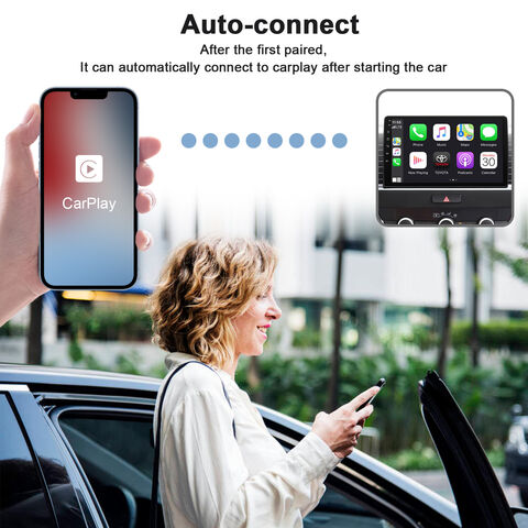 Adaptateur CarPlay sans fil pour iPhone, dongle Carplay sans fil Apple,  WiFi Plug Play 5GHz, mise à jour en ligne