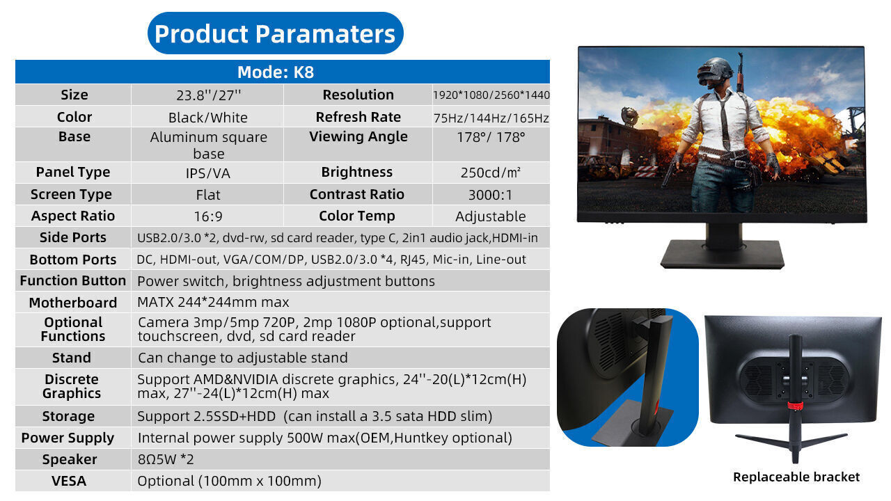 Buy Wholesale China Hot Selling 24 Inch 27inch 1080p 75hz/165hz Monitor ...