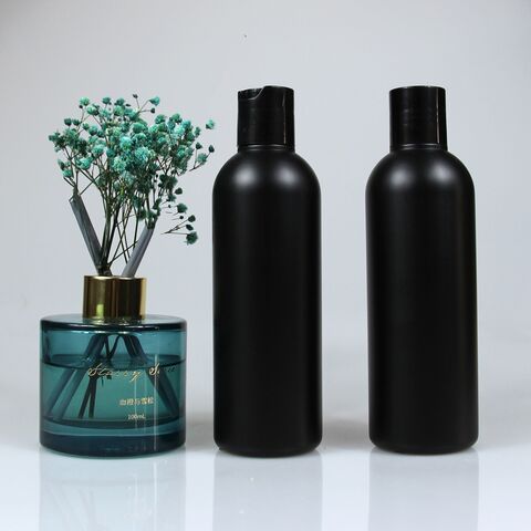 Bouteille PEHD Mat Noir Épaule Arrondie 250 ml - Flacon Plastique Industriel