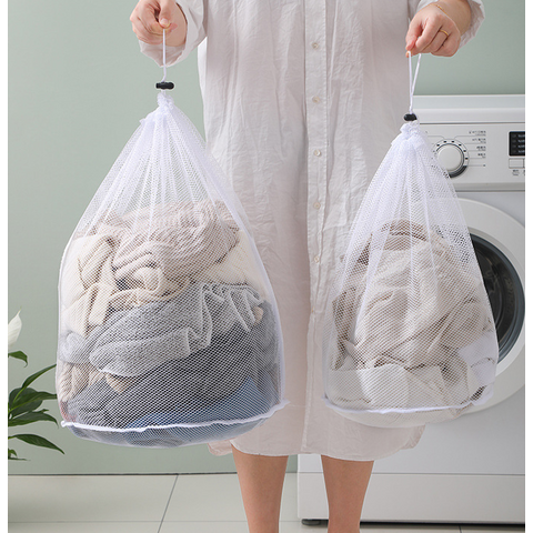 Sac à linge en maille Polyester Washs sacs à linge chaussettes vêtements  sous vêtements organisateur à