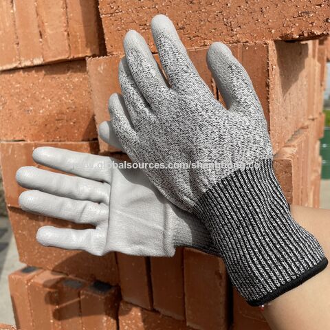 Hppe with Glass Fiber Nylon 13G Smooth Nitrile Coating Anti Cut Level 5 Cut  Resistant Cloth Cutting Metal Working Gloves - China Anti Cut Gloves and  Cut Resistant Gloves price