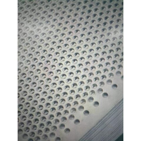 Chapa perforada en acero inoxidable material de aluminio/acero