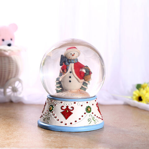Globo de nieve de cristal con resina, regalo de decoración navideña - Bola de agua