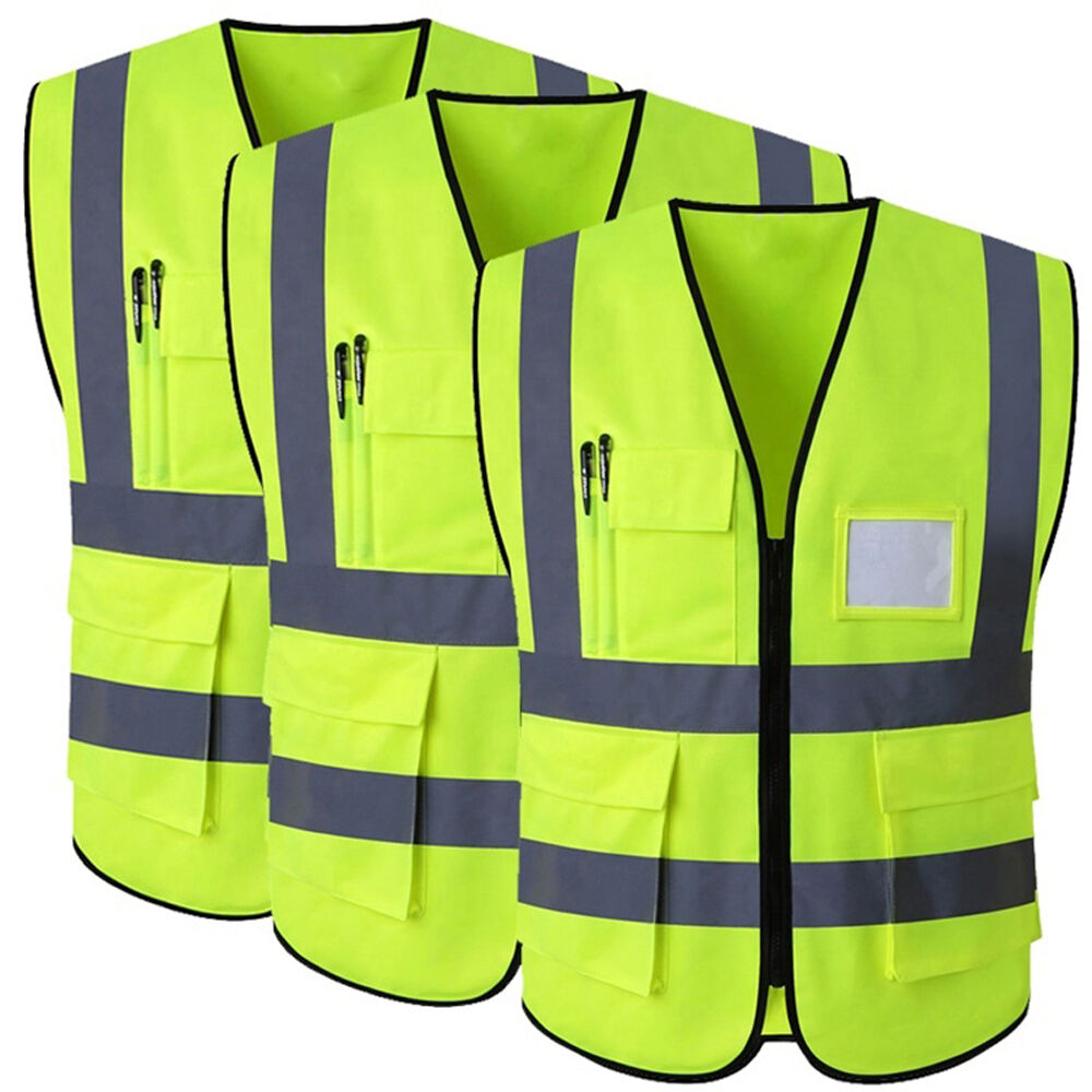 Sublimation Safety Reflective Vest-Green Color