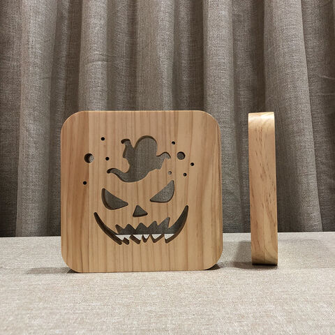Lámpara de noche creativa LED tallada en sólido, lámparas de escritorio LED, luces nocturnas USB, lámpara de mesa
