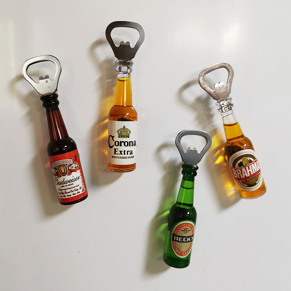 Alloy Beer Bottle Opener Simple One-handed Cap Lifter Fridge Magnet Party  Favors Gifts Beer Can Opener Destapador De Cerveza - Openers - AliExpress