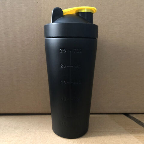 China Custom logo blank eco wheat straw plastic gym protein shaker