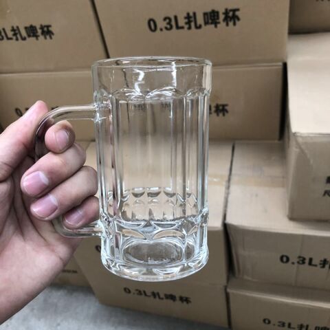 Jarra de cerveza de vidrio 300ml PC Vaso acrílico jarra de cerveza transparente Vaso de vino de plástico