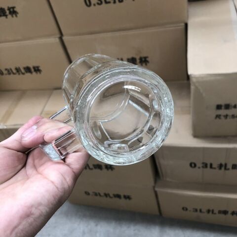 Jarra de cerveza de vidrio 300ml PC Vaso acrílico jarra de cerveza transparente Vaso de vino de plástico