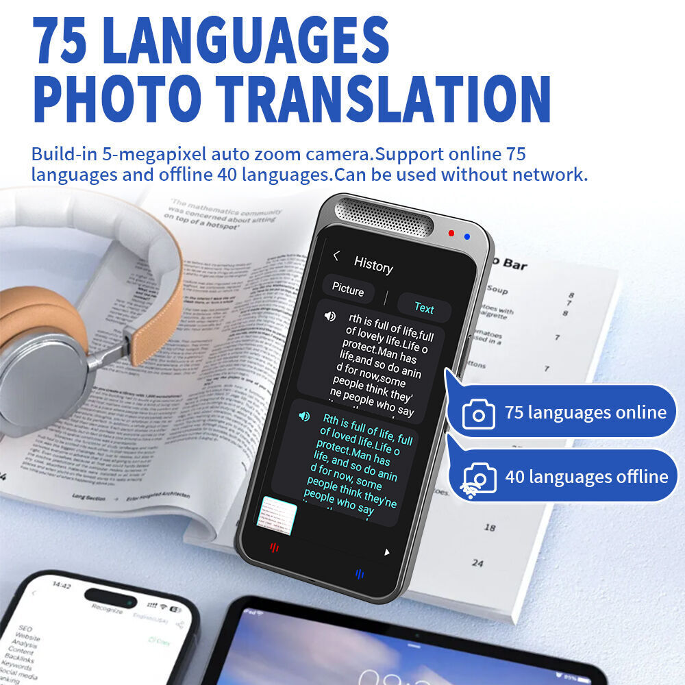Dispositivo eletrônico de tradução off-line 112 idiomas Tradutor de voz  instantânea Caneta de leitura Caneta de dicionário de digitalização