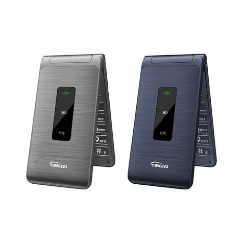 Cryfokt Flip Phone, 2G Dual SIM Dual Standby Pantalla Grande Flip Teléfono  para Personas Mayores para Viajes (Oro)