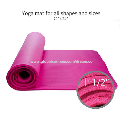 Esterilla de Yoga antideslizante de 72x24 pulgadas, esterilla de