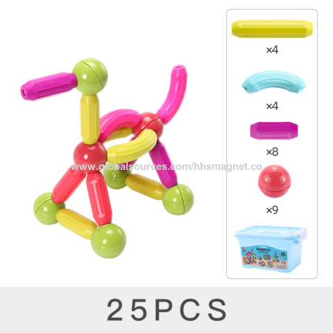 Achetez en gros Boules Magnetiques Et Batonnets De Construction Blocs De Couleurs Jouets educatifs a Aimant Tige Pour Enfants De 3 Ans Chine et Aimant Jouets a 15 USD Global Sources