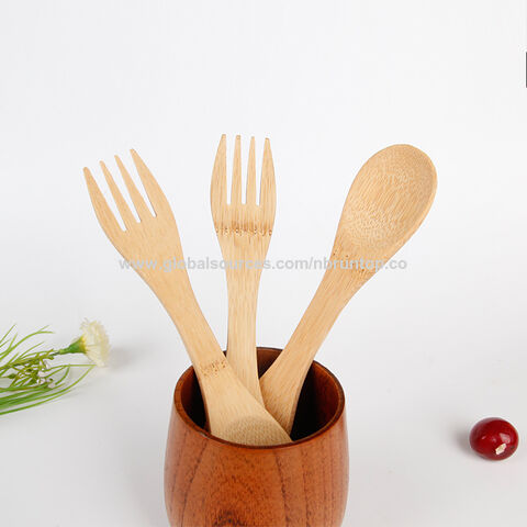 Eco-friendly Ice Cream Mini Coffee Spoon Bamboo Scoop - Wholesale