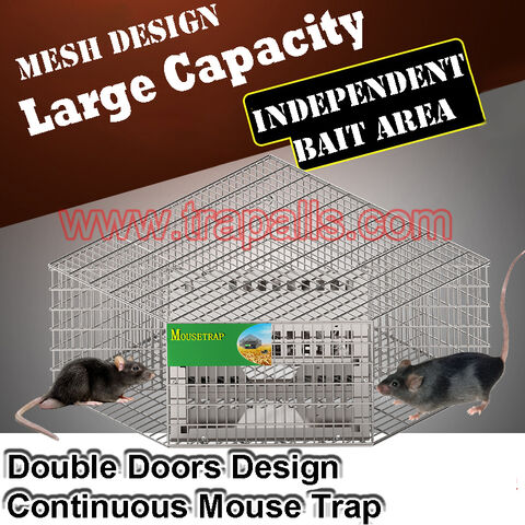 Humane Multi-Catch Galvanized Steel Automatic Rat Rodent Control Mouse Trap  Cage - China Farm and Family price