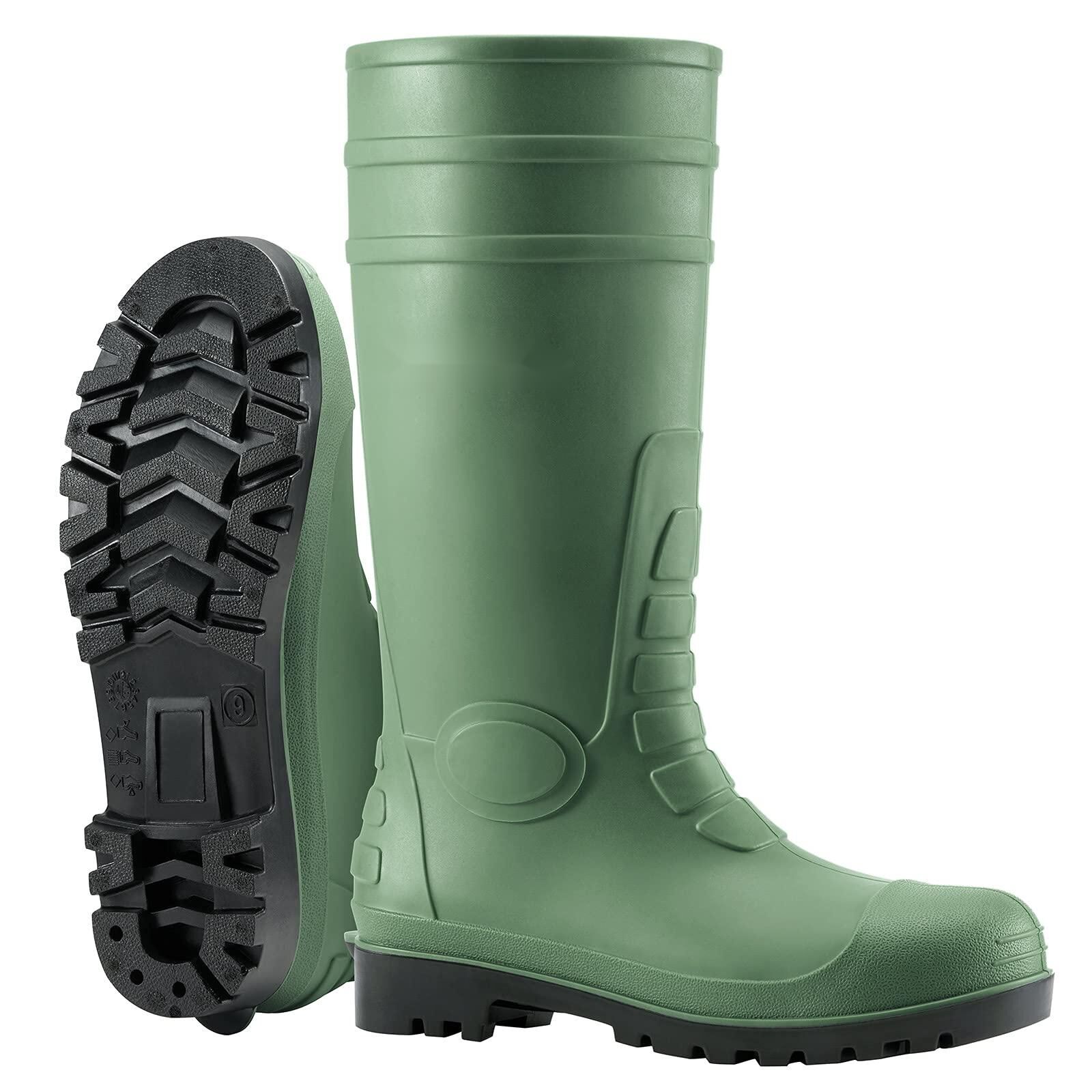 Men's Steel Toe Rain Boots Pvc Rubber Boots, Waterproof Garden Fishing  Outdoor Work Boots, Durable Slip Resistant Knee Boots $7.7 - Wholesale  China Pvc Rubber Boots at Factory Prices from Huangyuxing Group