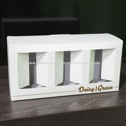 Factory Custom Logo products Paper Packaging Boxes with clear window.