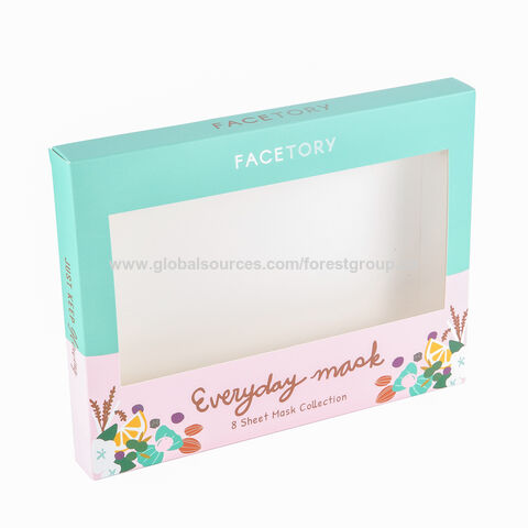 Factory Custom Logo products Paper Packaging Boxes with clear window.