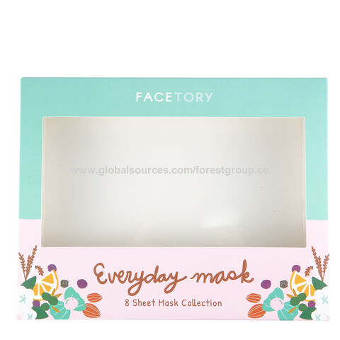 Factory Custom Logo products Paper Packaging Boxes with clear window.