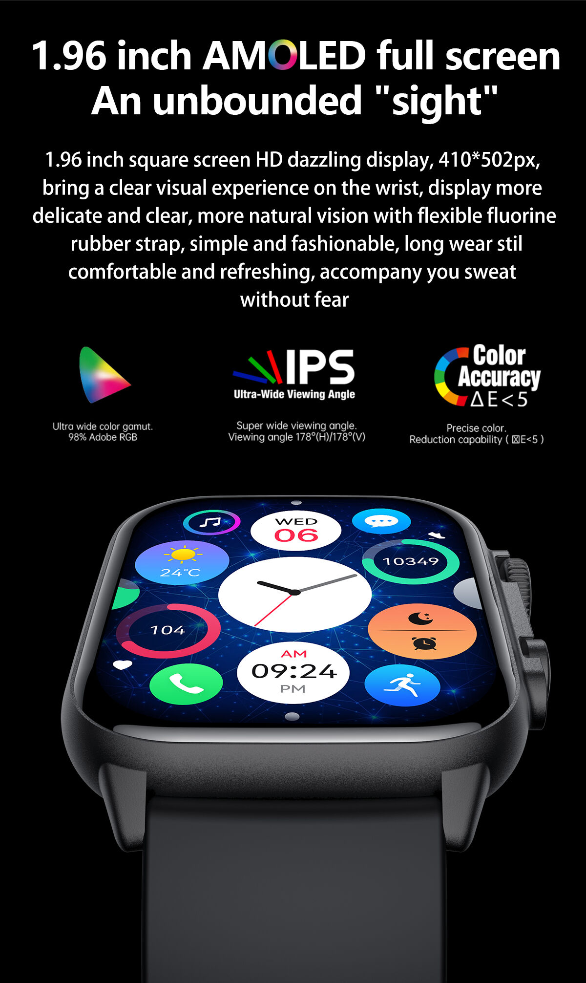 Wholesale And Oem/odm For Smartwatch With 1.96inch Amloed/bt Calling ...