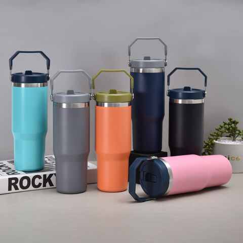  40 oz Tumbler Insulated Water Bottle with Straw flip Straw  Tumbler Stainless steel vacuum insulated cup Cup with Handle for Women&Men  coffee Mug (Camel): Home & Kitchen