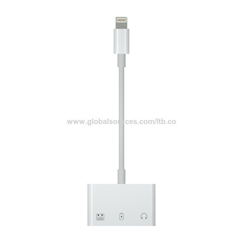 Convertidor Adaptador Apple Original Conector Lightning a 3.5 mm Para  iPhone