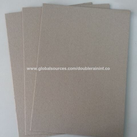 1.0mm Thickness Recycled Pulp Double Sides Uncoated Grey Chip