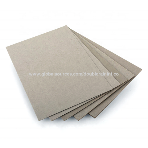 Standard Size Two Side Grey Chipboard Paper Gray Paperboard For Making Gift  Box