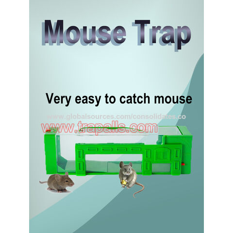 Plastic Mouse Trap Live Catcher Reusable Kids Pets Safe Pest