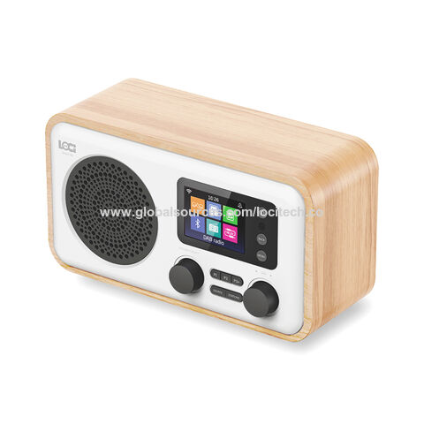 Radio Dab +/dab portátil, radio digital y radio FM, radio dab con  Bluetooth, radio dab portátil con carga USB, 40 estaciones preestablecidas,  pantalla LCD