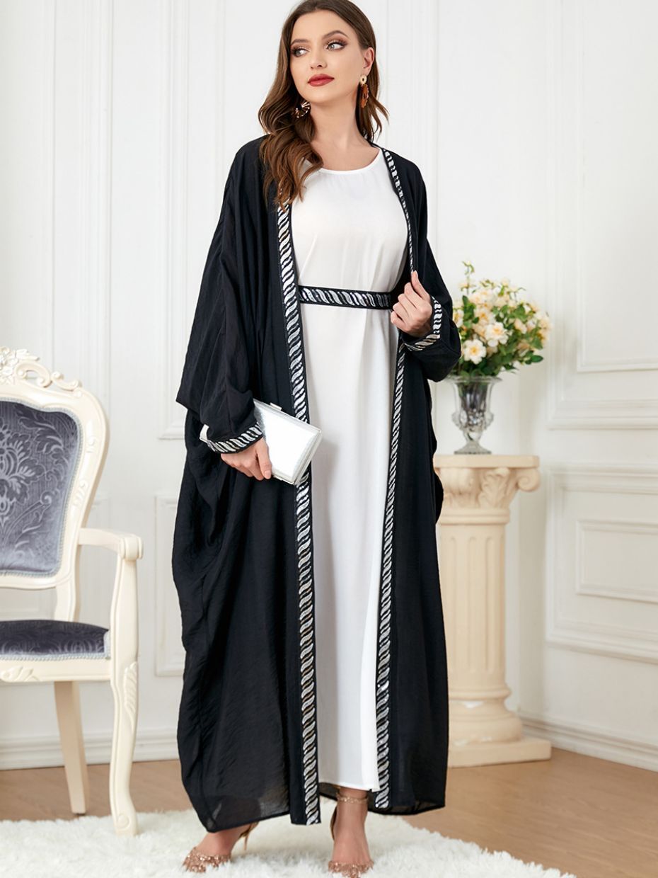 Achetez en gros Robe En Forme De Cardigan Solide Décontractée De