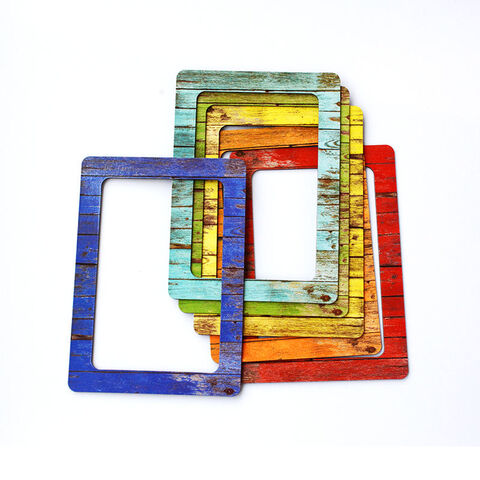 4x6 Magnetic Frames, Photo Pocket Glitter Frames, Refrigerator Photo Magnet  