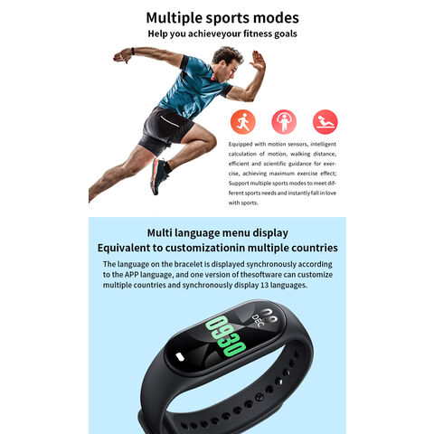 new m8 smart bracelet sports pedometer