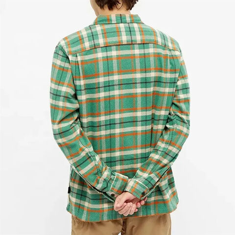 Camisa Hombre Pack Camisas Larga Franela Cuadros Hombre Casual